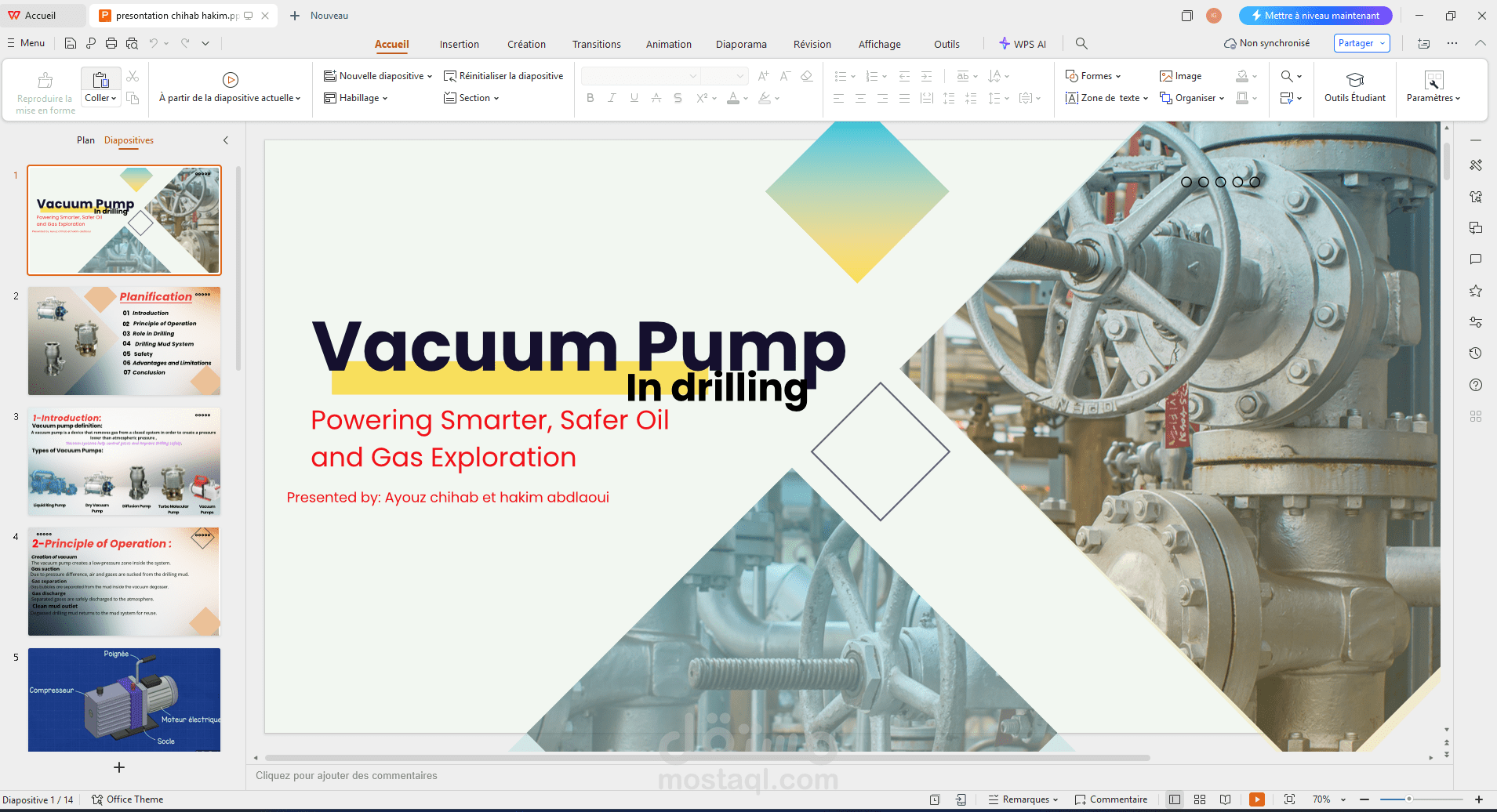 vaccum pompe presontatoin