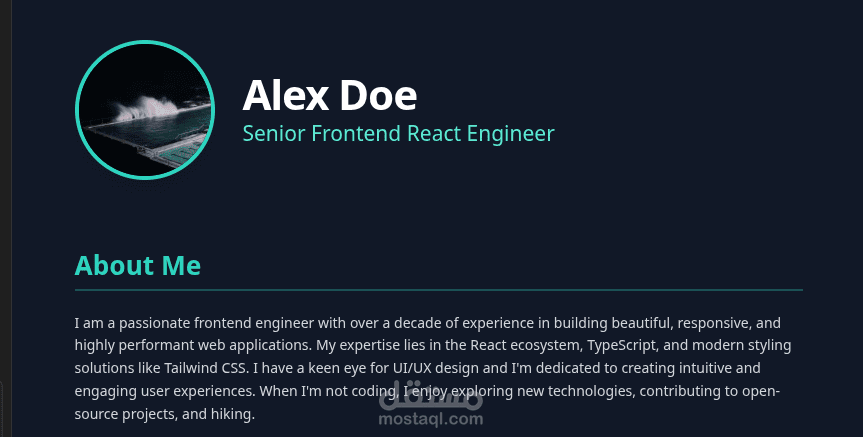 Personal Profile Website