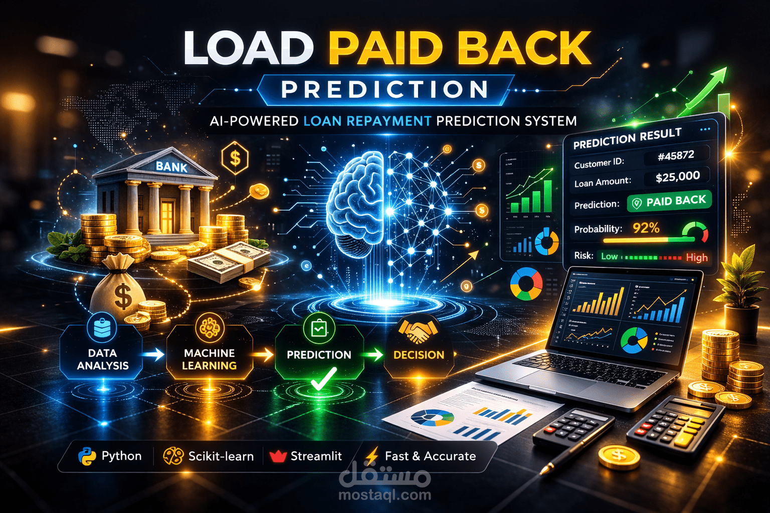 نظام توقع سداد القروض – Load Paid Back Prediction