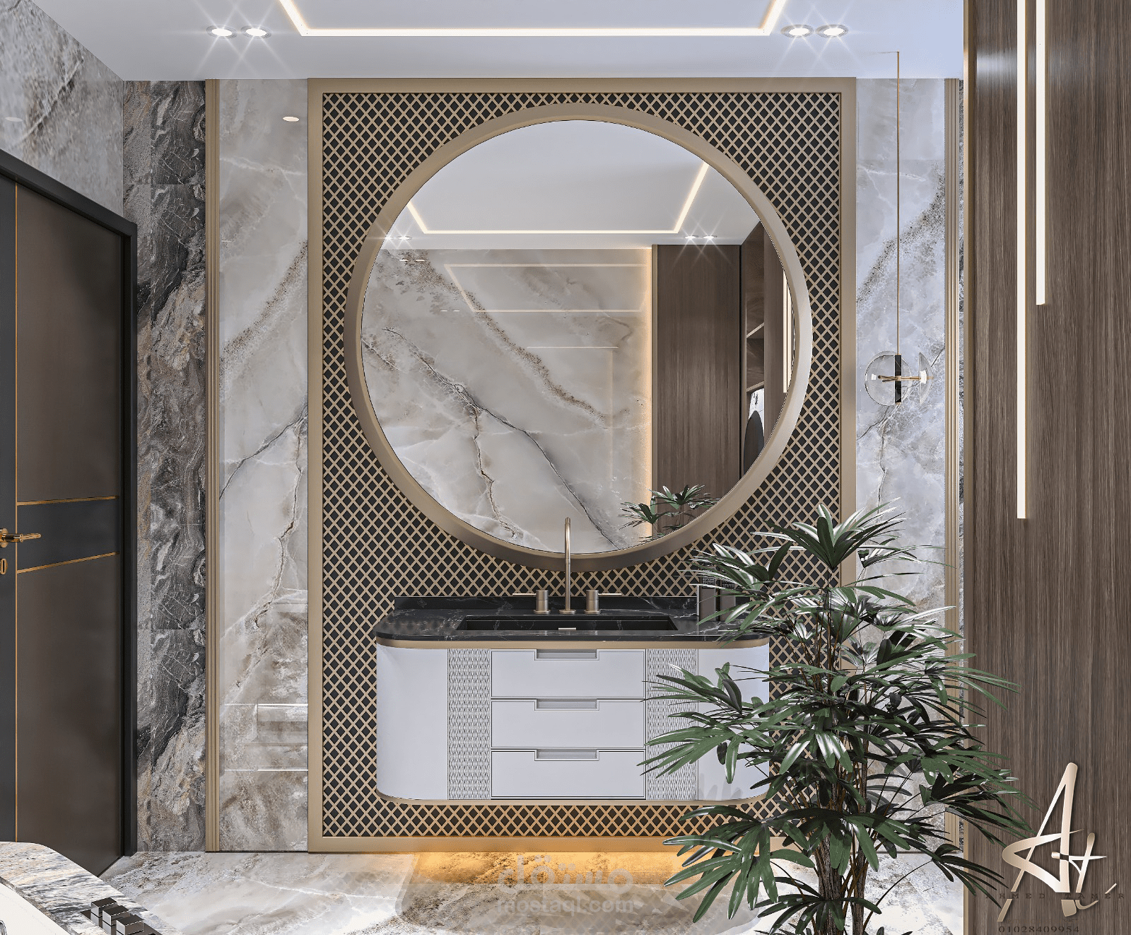 تصميم حمام مودرن luxury modern design