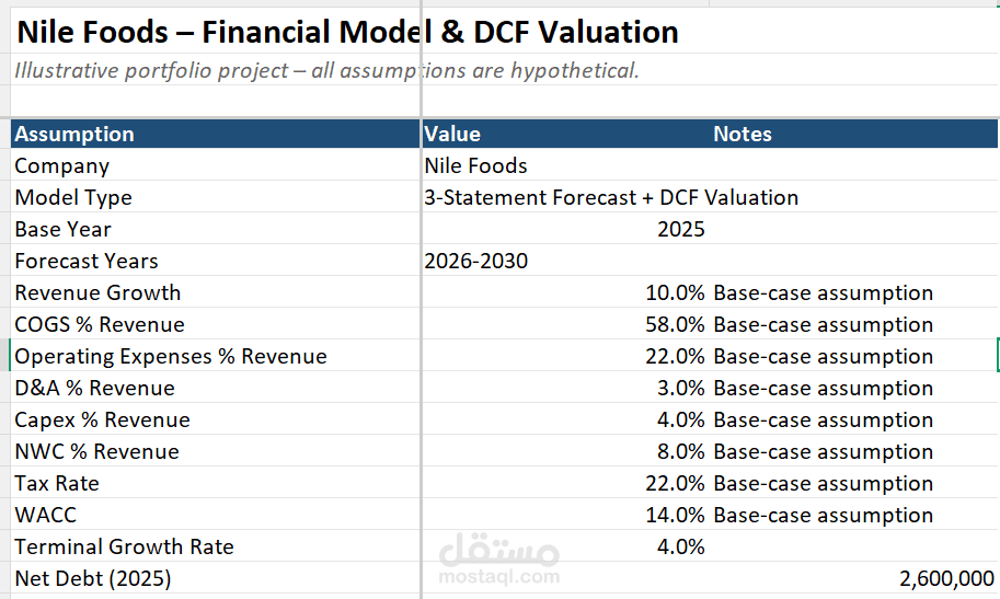 Financial Modeling & DCF Valuation