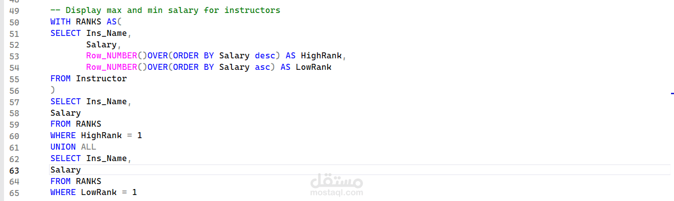 (Database Administration & Developmen