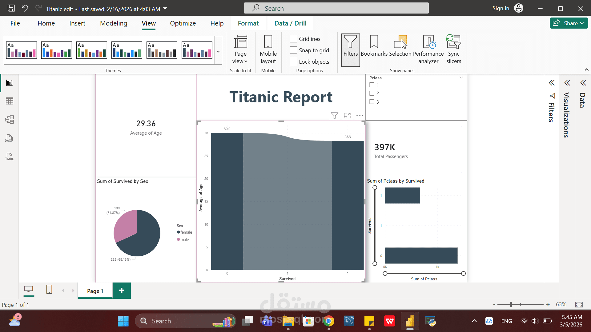 تحليل بيانات سفينة