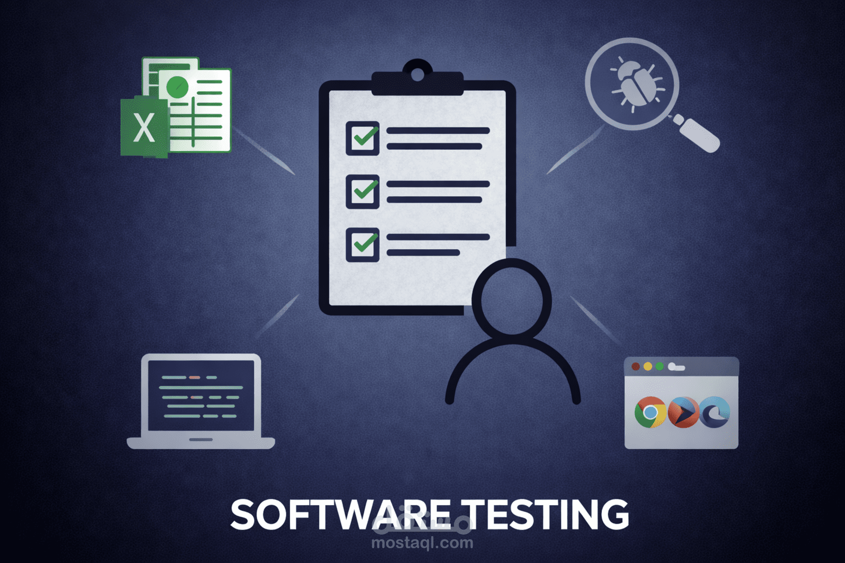 اختبار البرمجيات (Software Testing) واكتشاف الأخطاء باحترافية