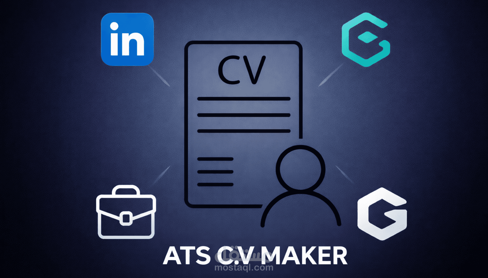 كتابة سيرة ذاتية + تحسين LinkedIn + عرض Gamma