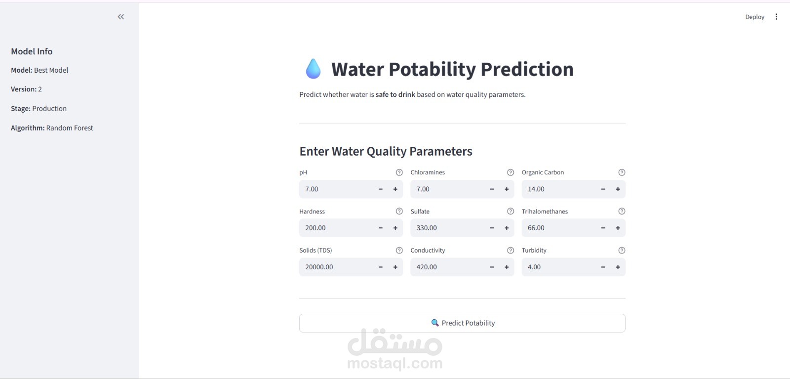 Water Potability Prediction