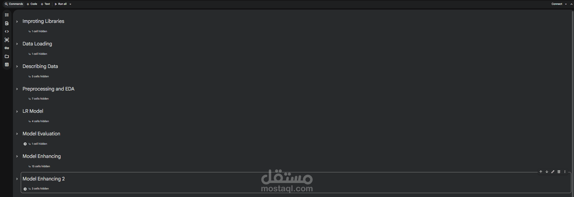تطوير نموذج Machine Learning متكامل مع تحليل بيانات وتحسين الأداء