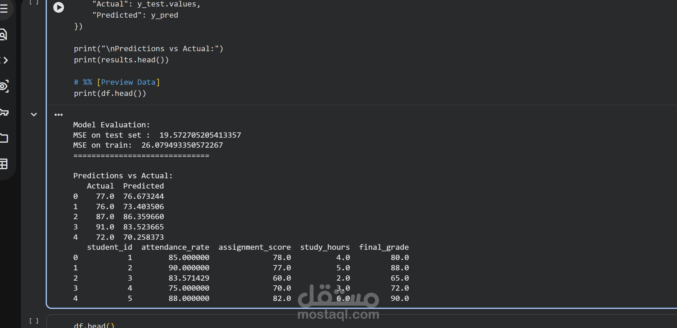 Student Final Grade Prediction