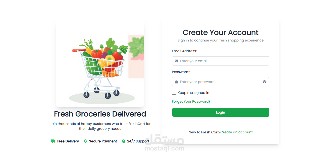 Fresh Cart – Online Store