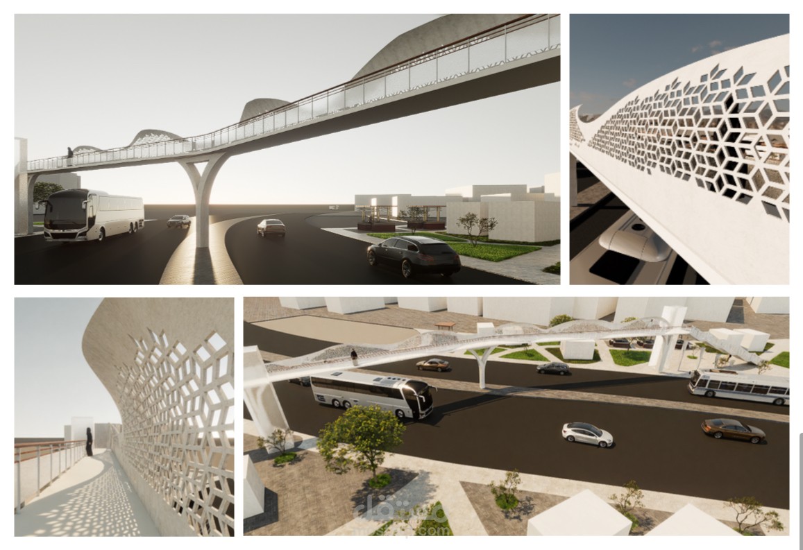 Qurban Pedestrian Bridge – Madinah