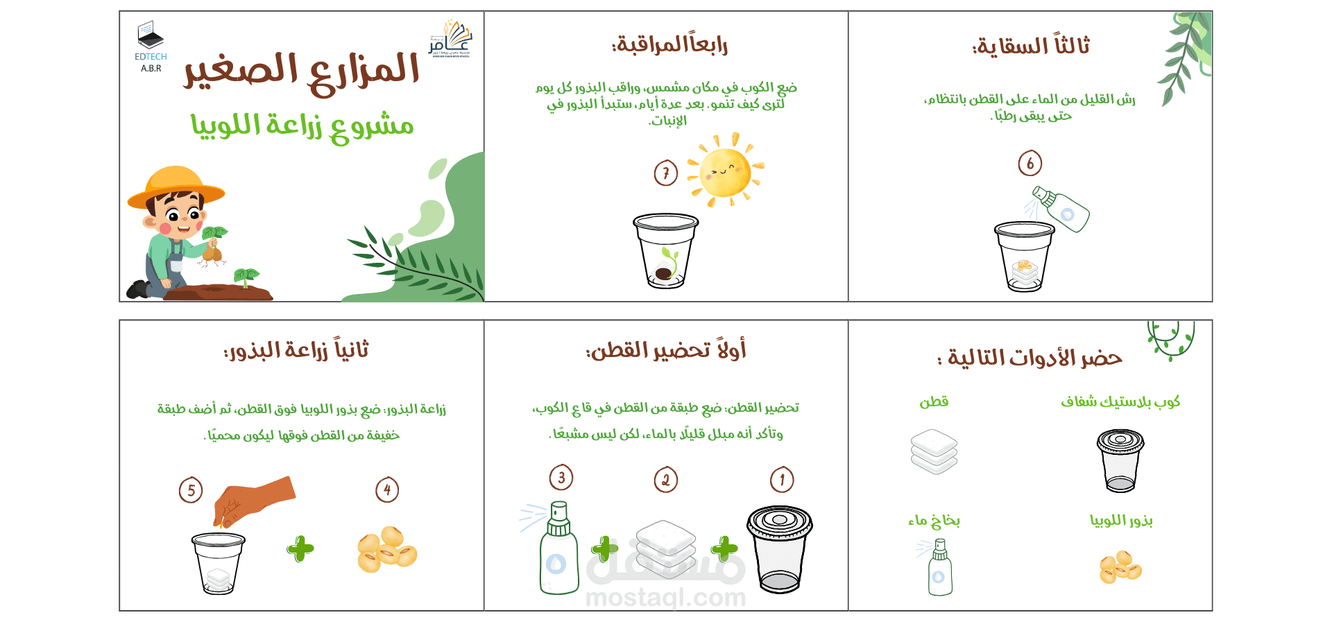 تصميم بروشور صغير للاطفال ( المزارع الصغير )