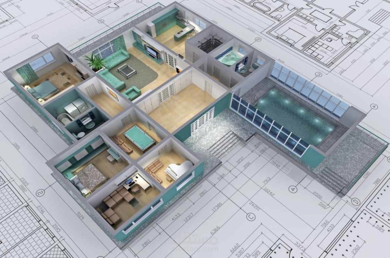 تصميم كلي للمنزال