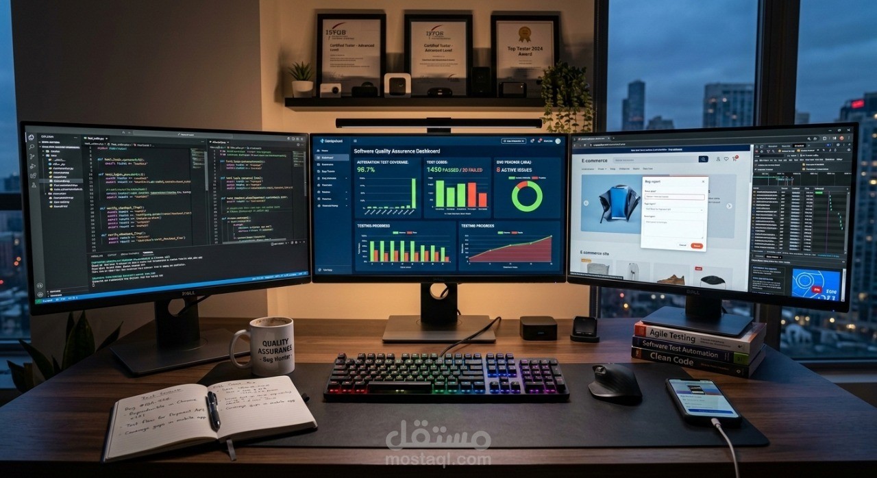 كتابة حالات اختبارات (Test Cases) لمنصة ويب