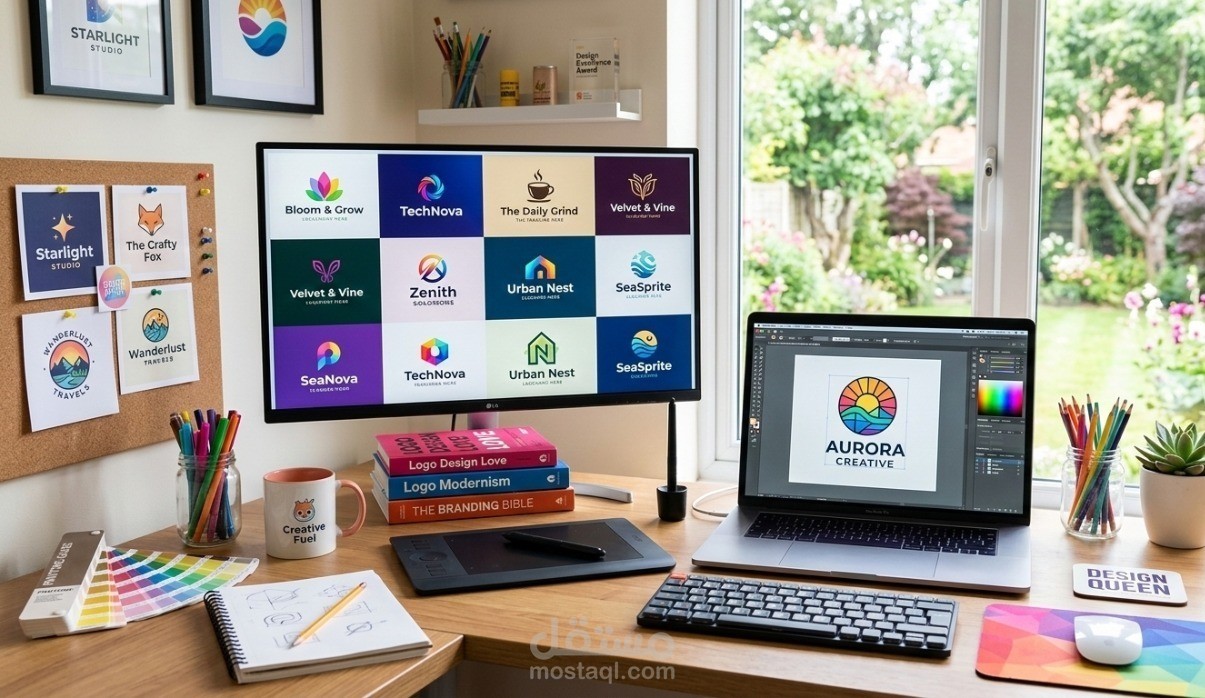 تصميم شعارات احترافية وهويات بصرية | Professional Logo Design & Visual Identity