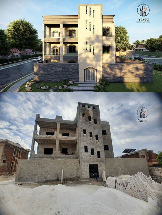 تصميم فيلا بطابع محلي