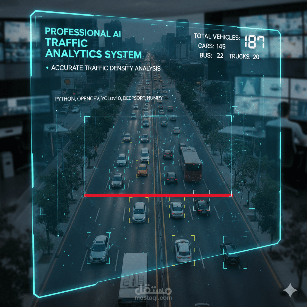 نظام ذكي لتتبع وعدّ المركبات في الوقت الحقيقي