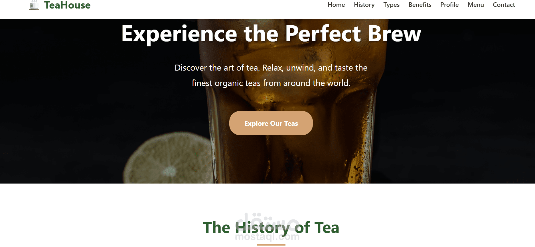 tea Types and Preparation Methods Website