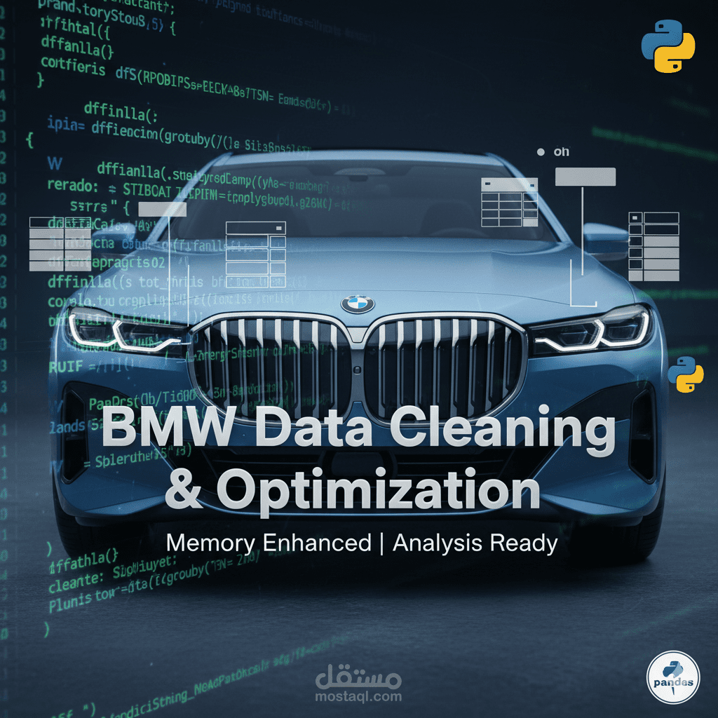 Data Cleaning & Preprocessing لبيانات سيارات باستخدام بايثون
