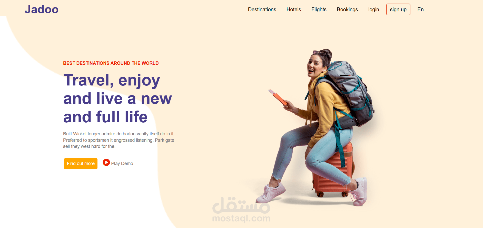 Travel Landing Page