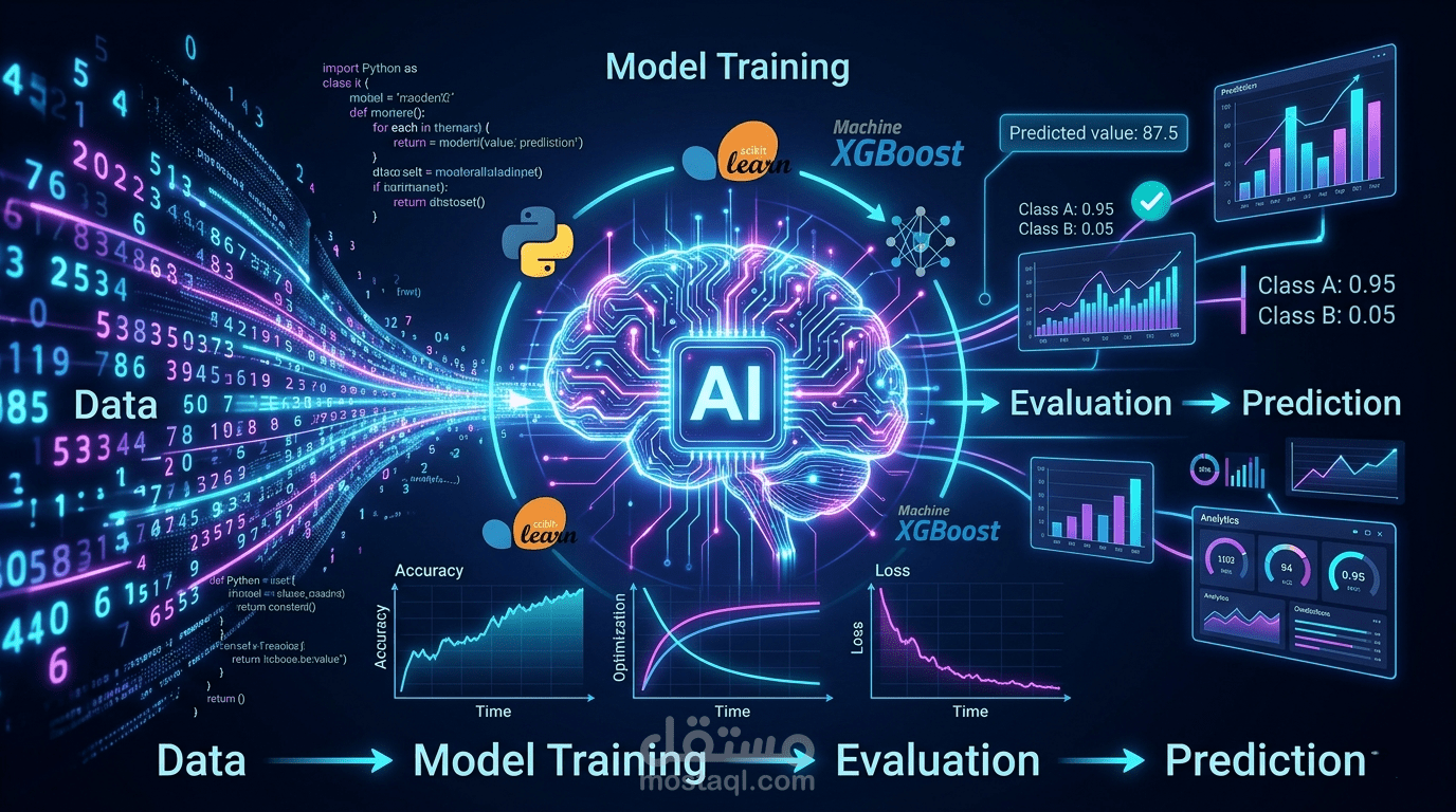 تصميم Machine learning models احرافيه