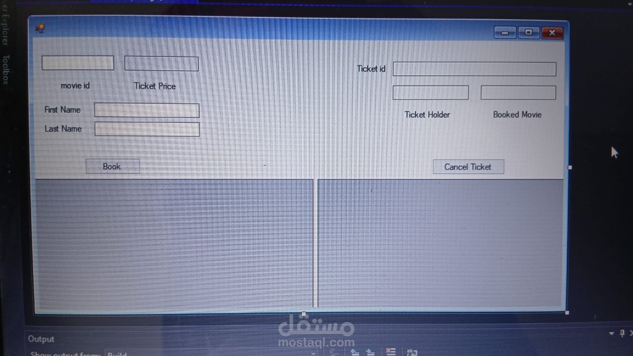 نظام إدارة وحجز تذاكر السينما باستخدام Oracle و ODP.NET