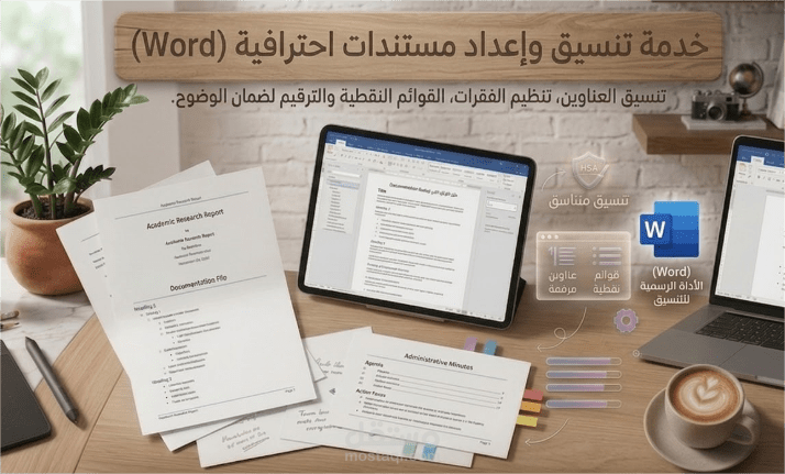 تنسيق المستندات باستخدام Microsoft Word