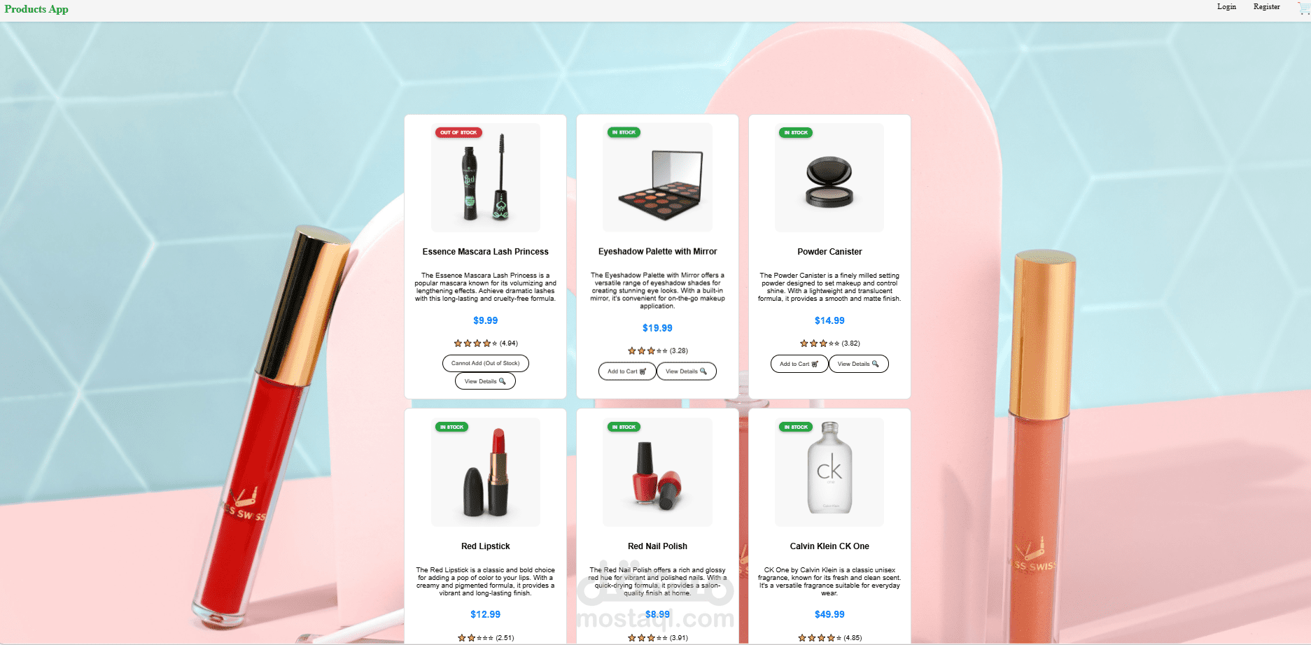 Makeup Store Website