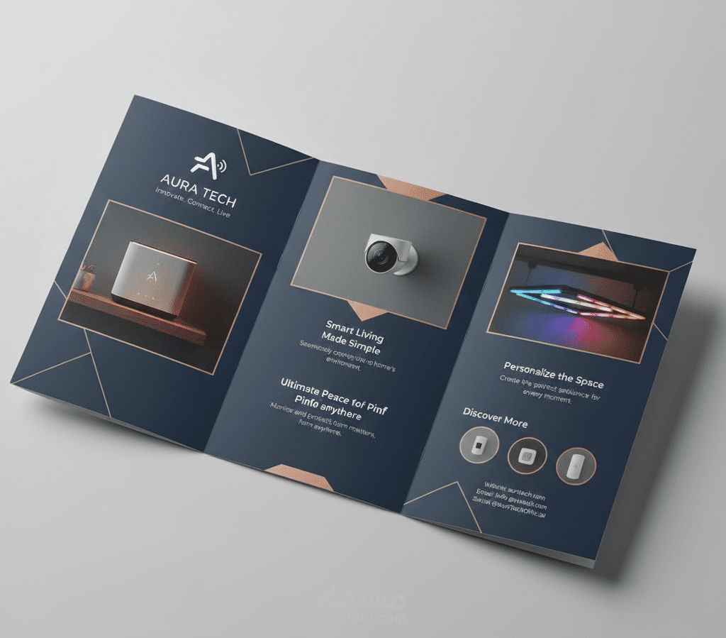 بروشورات وبطاقات عمل أنيقة وعصرية