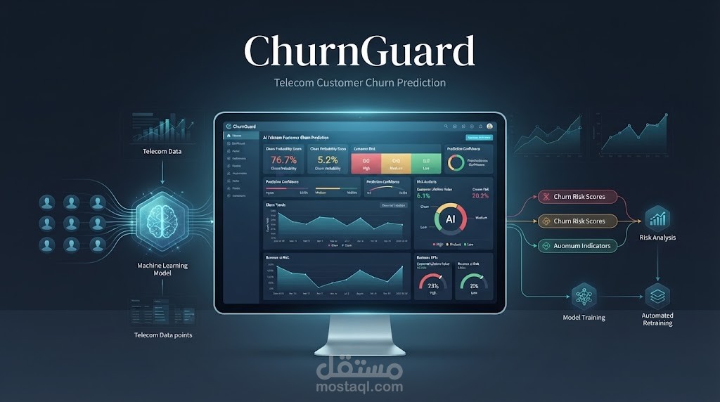 Customer Churn Prediction & Automated Retraining System