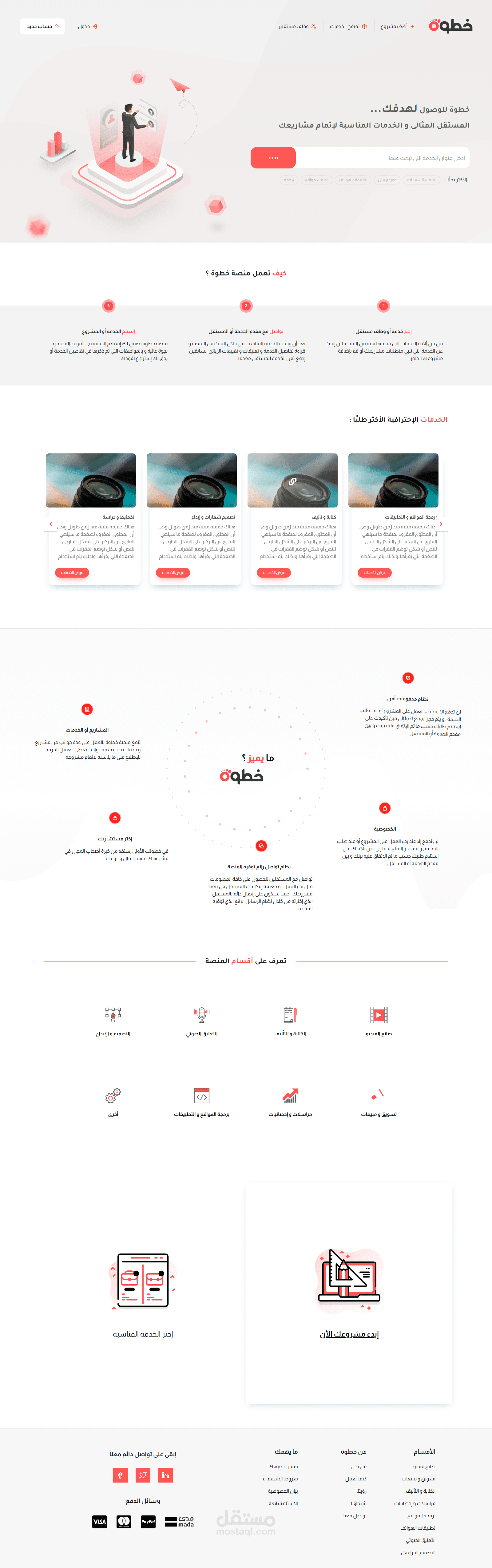 منصة خطوة للخدمات المصغرة