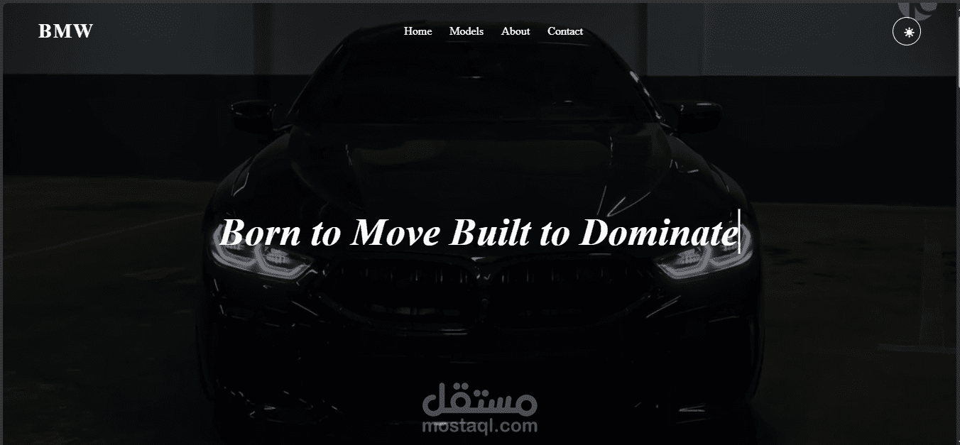 واجهة احترافية لعلامة BMW