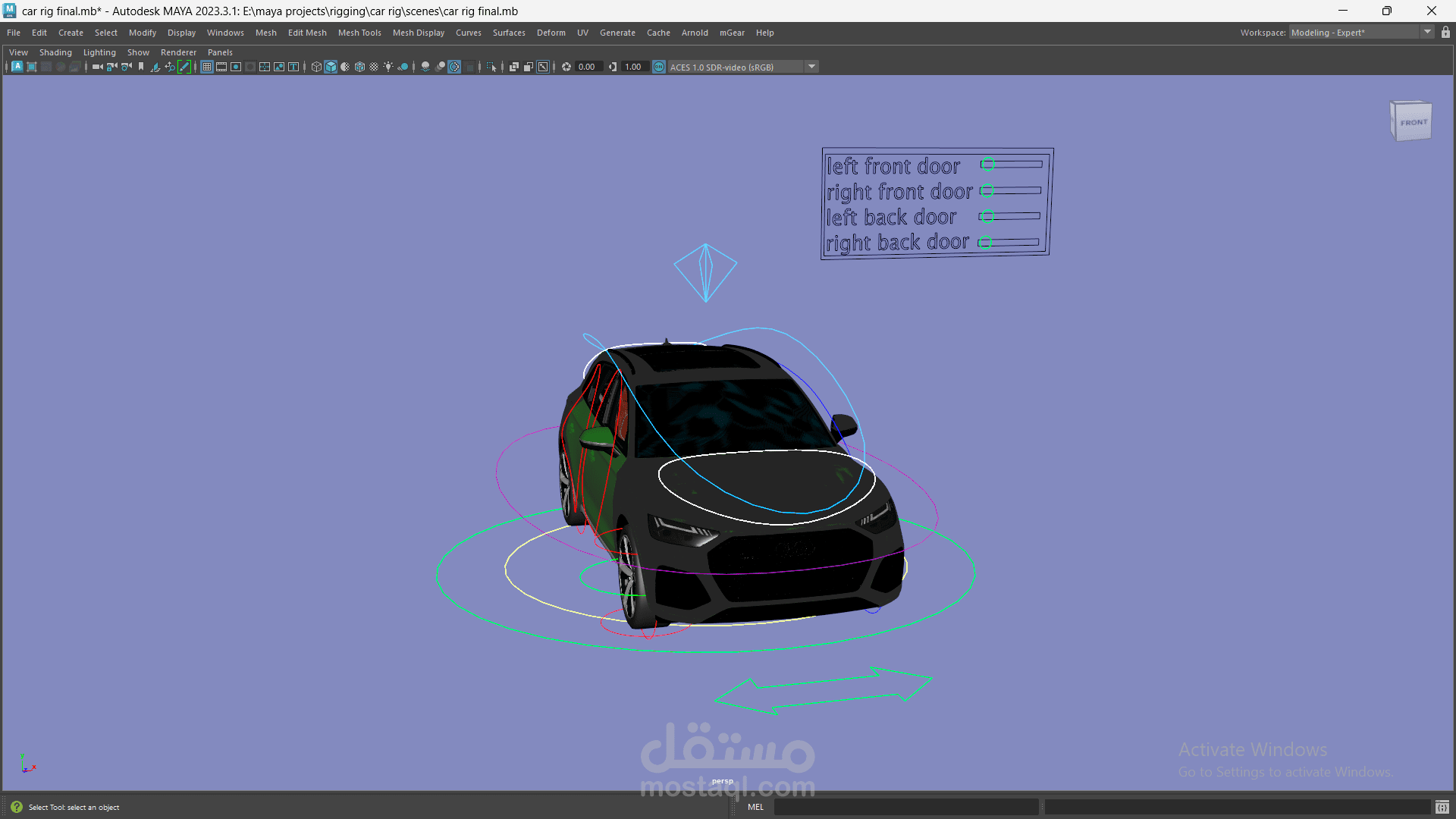 car rig for animation