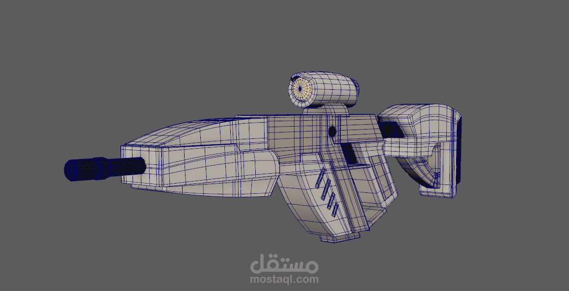 تصميم نموذج ثلاثي الأبعاد لسلاح XR15