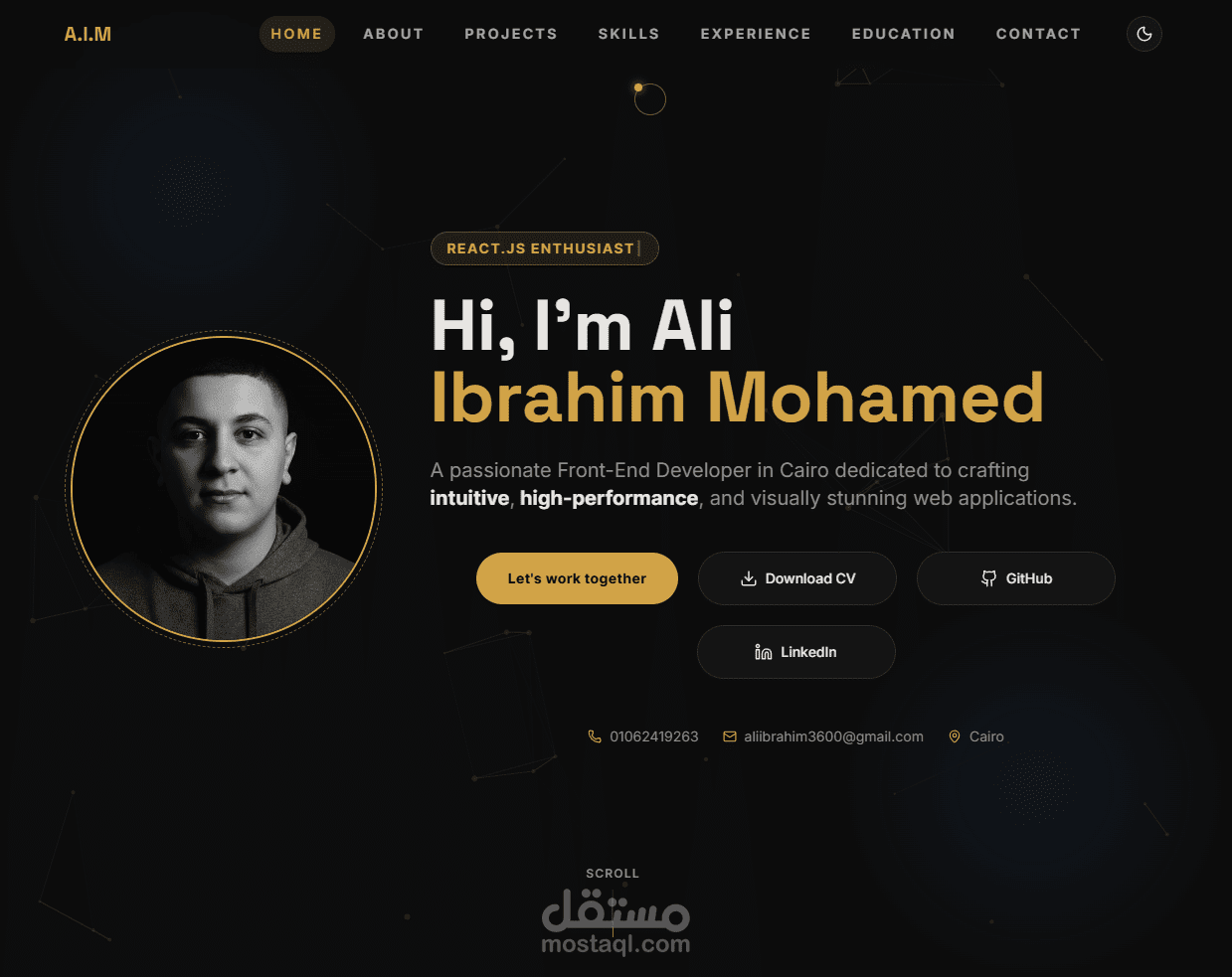 Immersive Digital Portfolio — Premium Developer Experience