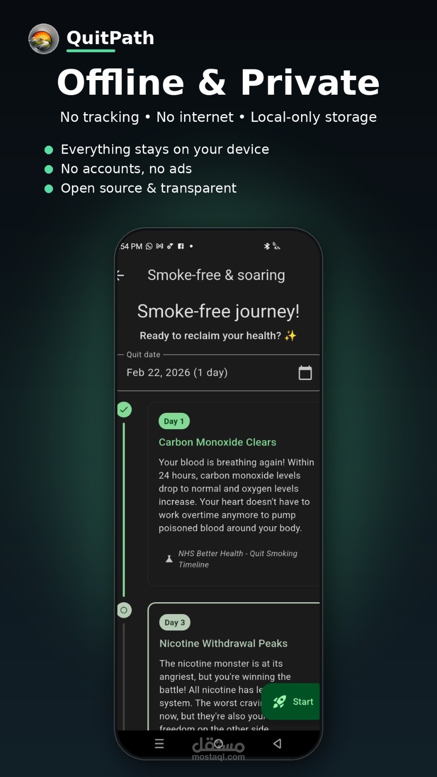 QuitPath – Private Habit Recovery Tracker