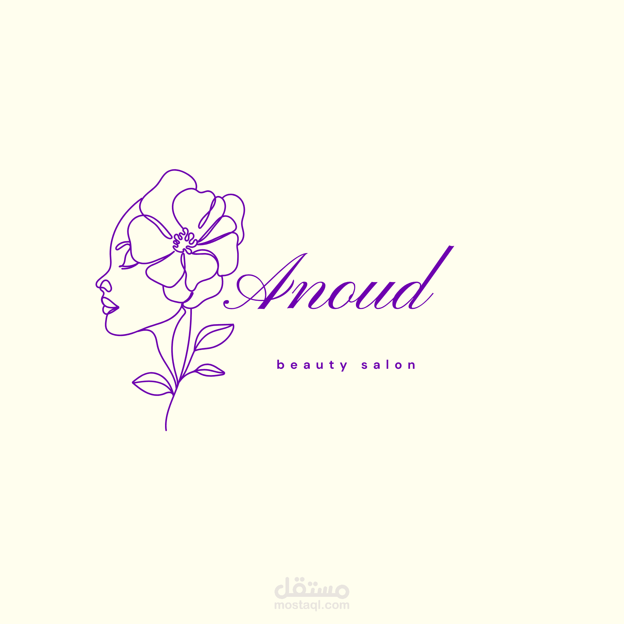 تصميم هوية بصرية لصالون تجميل