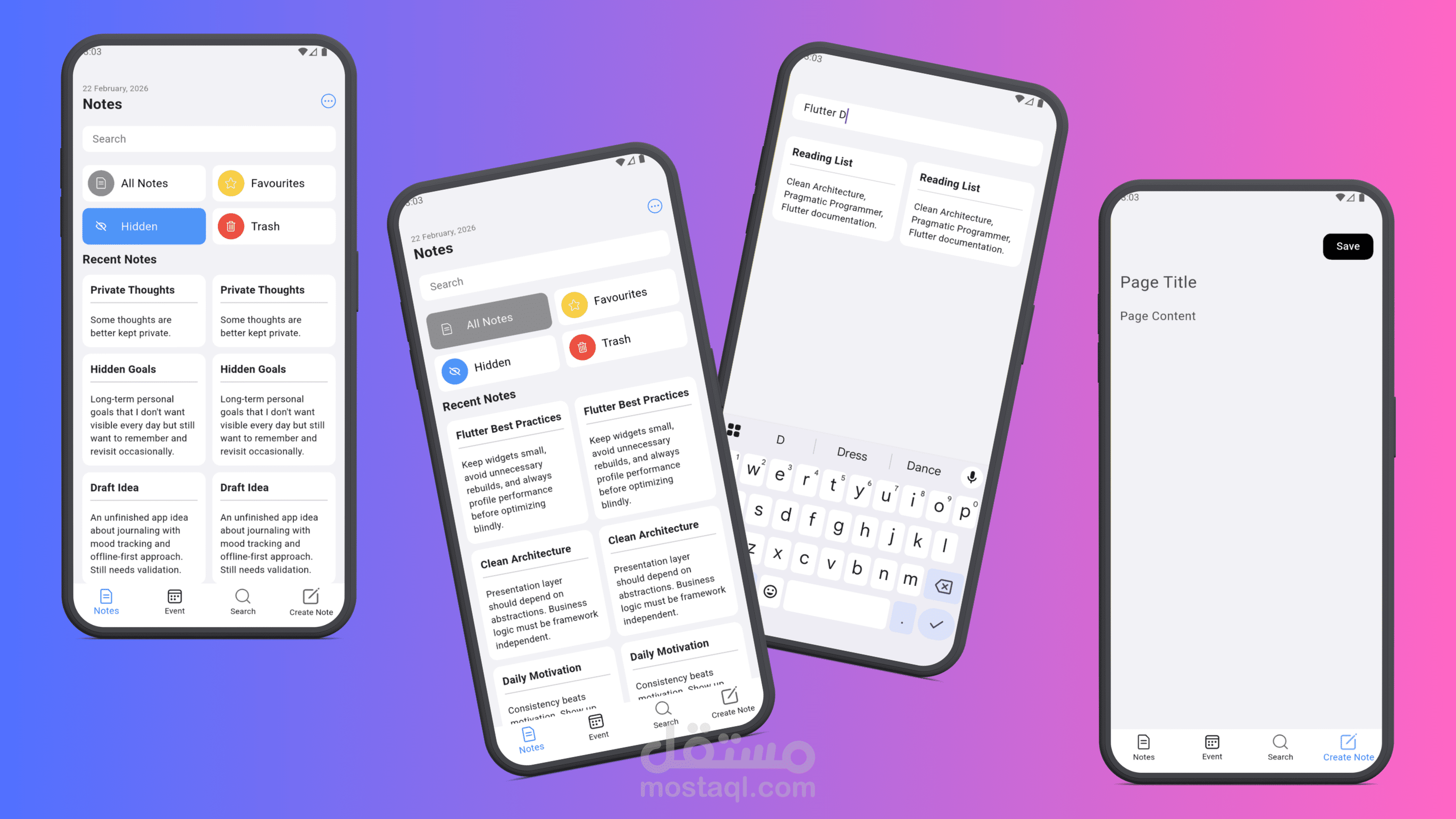 تطبيق ملاحظات وتنظيم مهام بواجهة بسيطة وسريعة