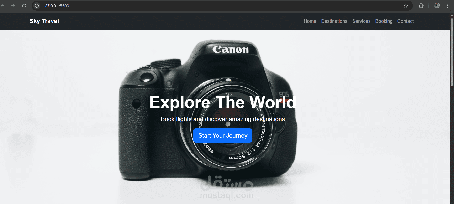 Professional Travel Booking Website (HTML, CSS, Bootstrap)