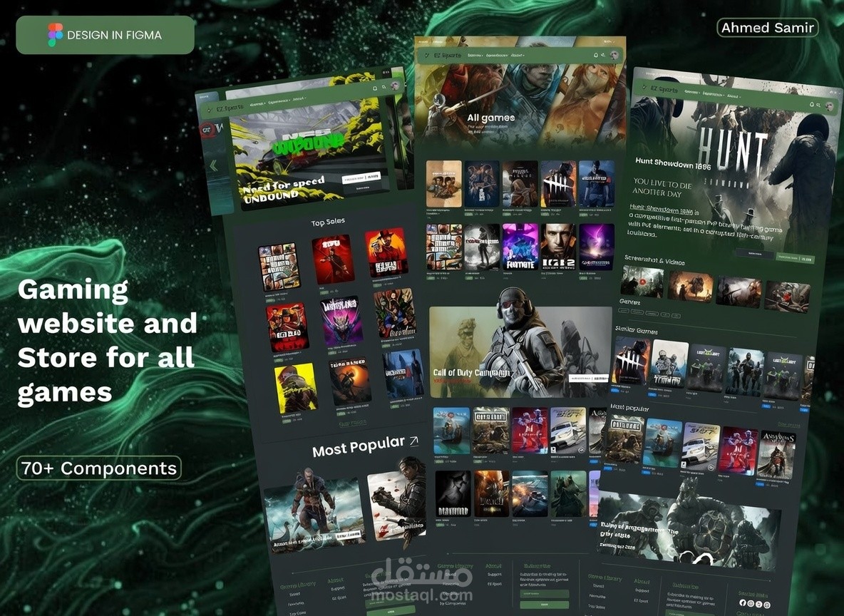 Gaming Store Website – UI/UX Design (Figma)
