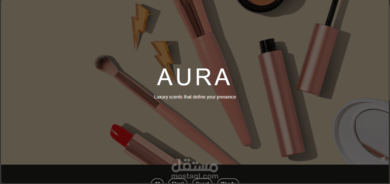 AURA – Luxury Scents Interactive Website