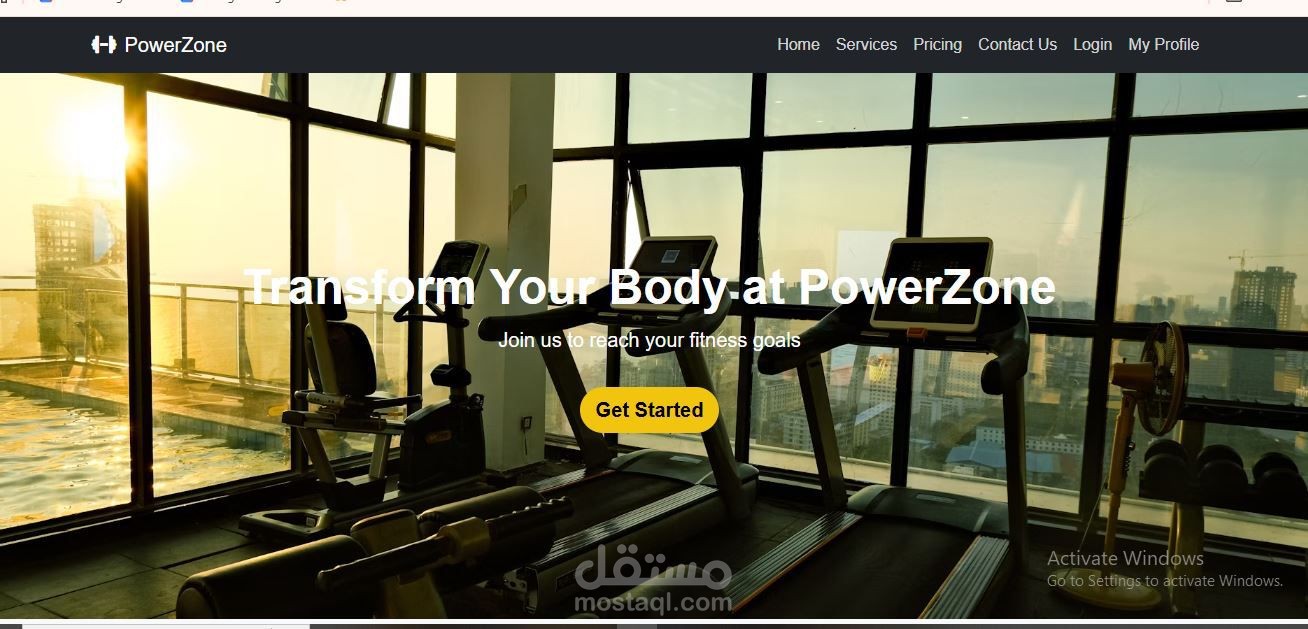 تطوير موقع إلكتروني لإدارة صالة رياضية باستخدام Laravel (PHP) و Django (Python)