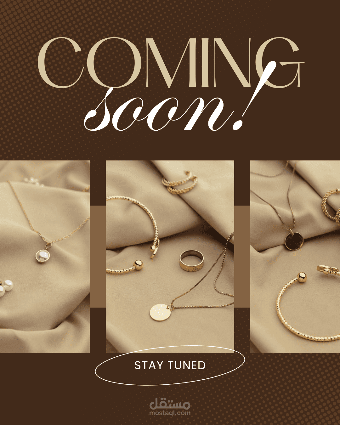 تصميم بوستر تشويقي لمجموعة مجوهرات راقية | Luxury Jewelry Teaser Poster