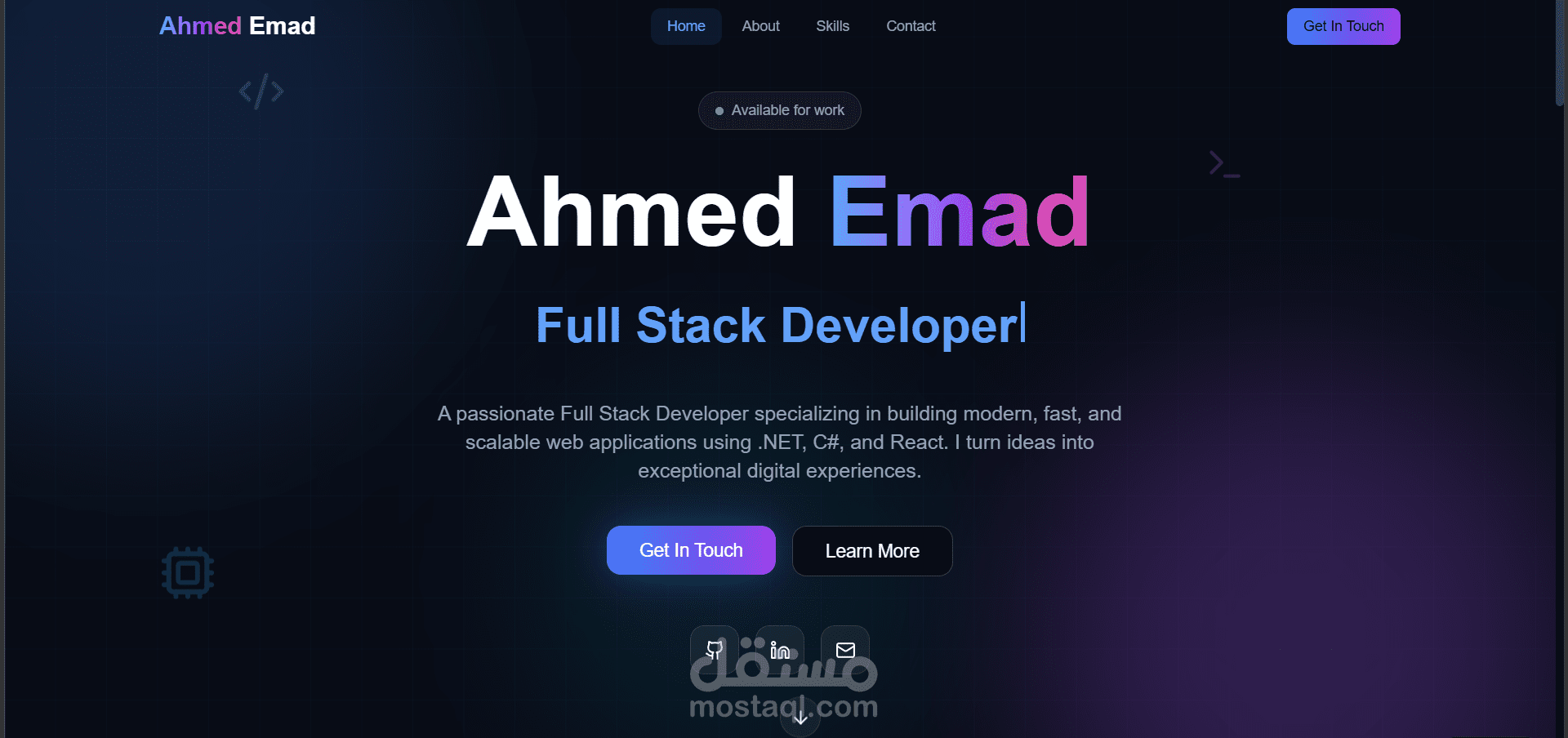 Make Portfolio To Full-Stack Developer