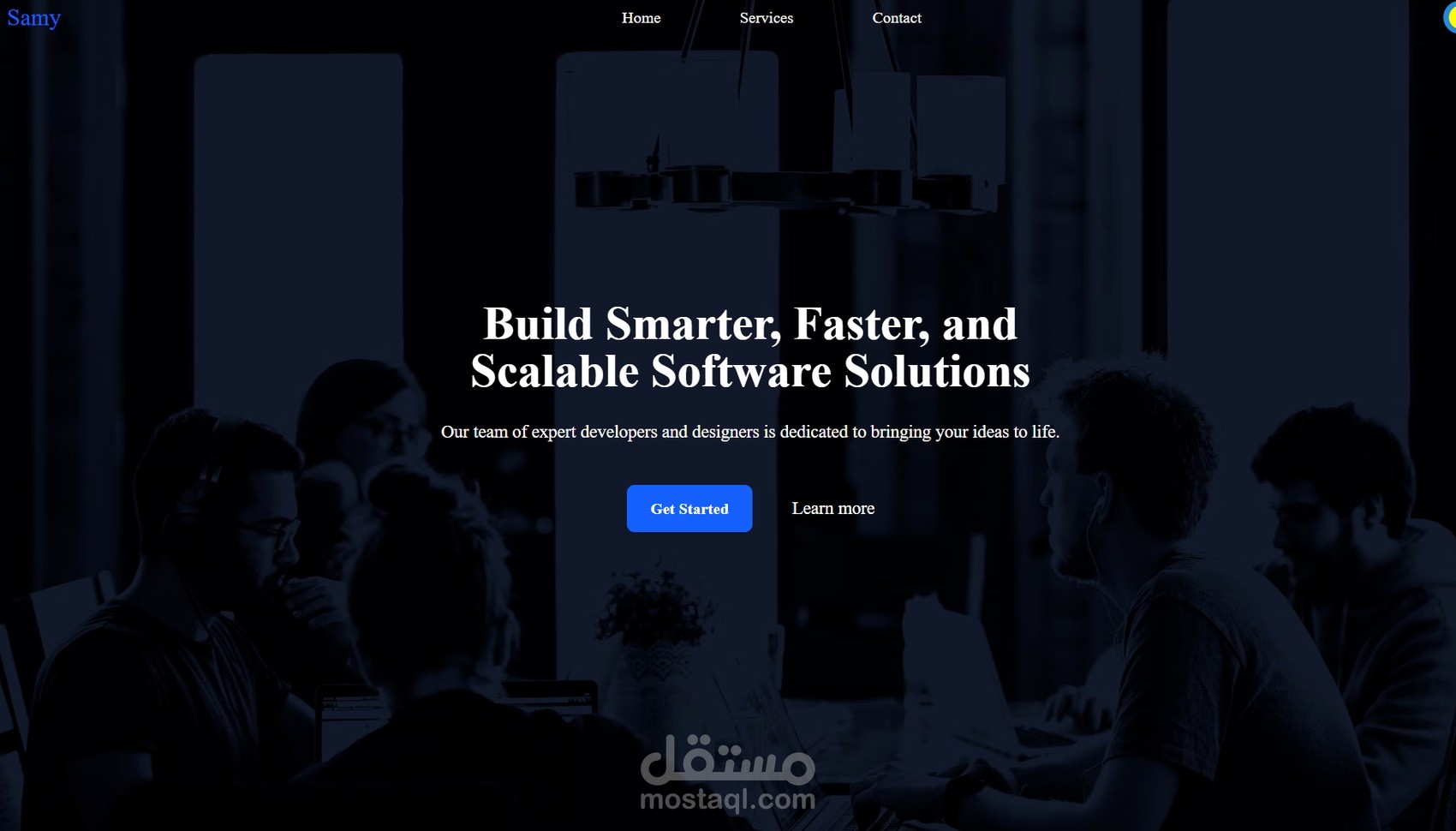 تصميم وتطوير Landing Page حديثة باستخدام HTML CSS JavaScript
