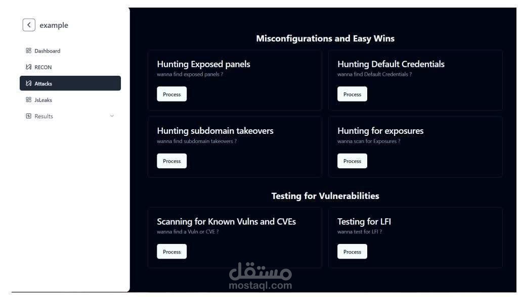 ويب سايت شامل لأدوات سايبر سكيوريتي (Hunter-Kit)