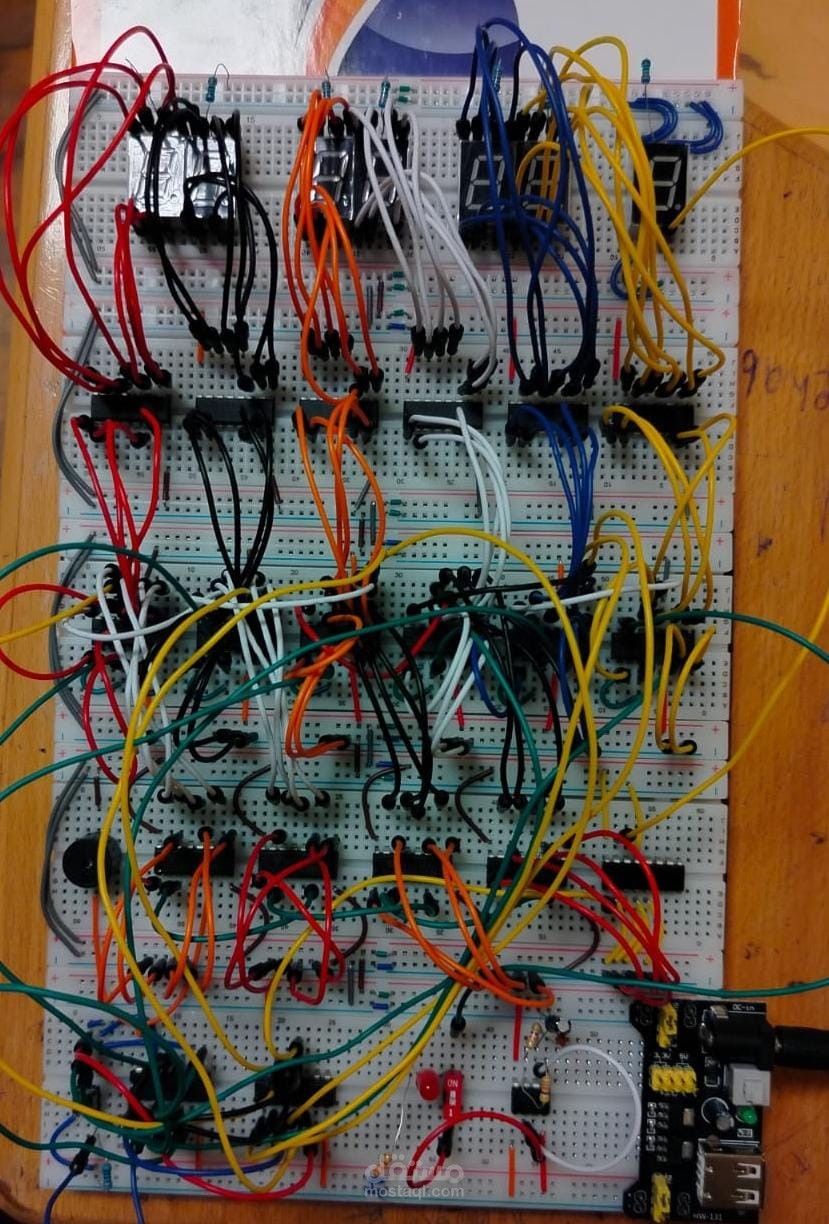 Digital Clock Hardware Project using Logic Circuits