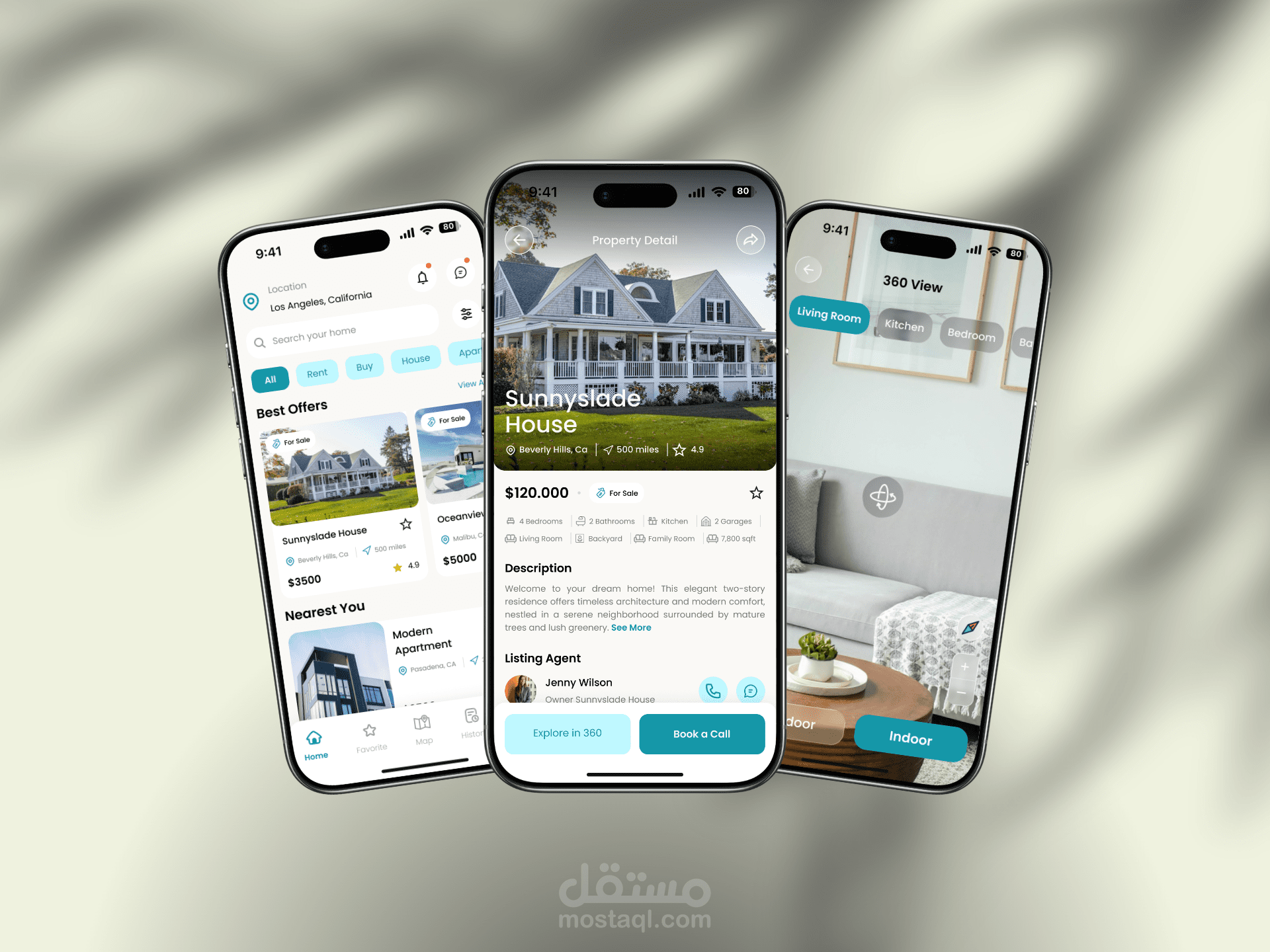 تطبيق عقارات (Real Estate App) – Flutter
