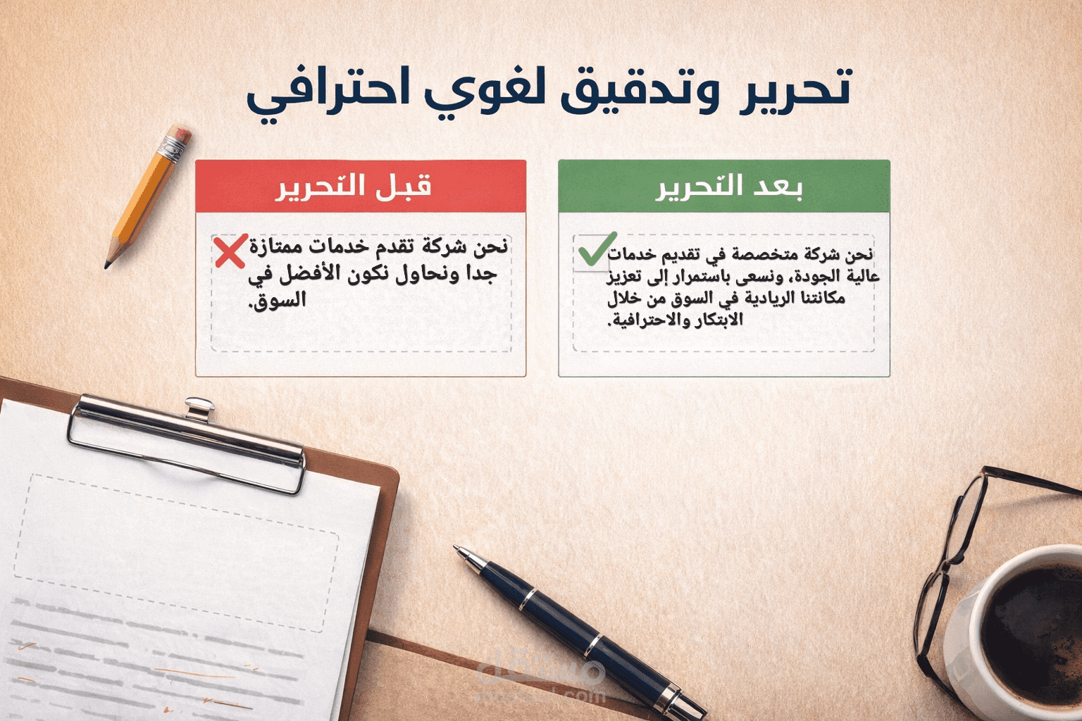 تحرير وتدقيق لغوي لمقال تسويقي لشركة ناشئة