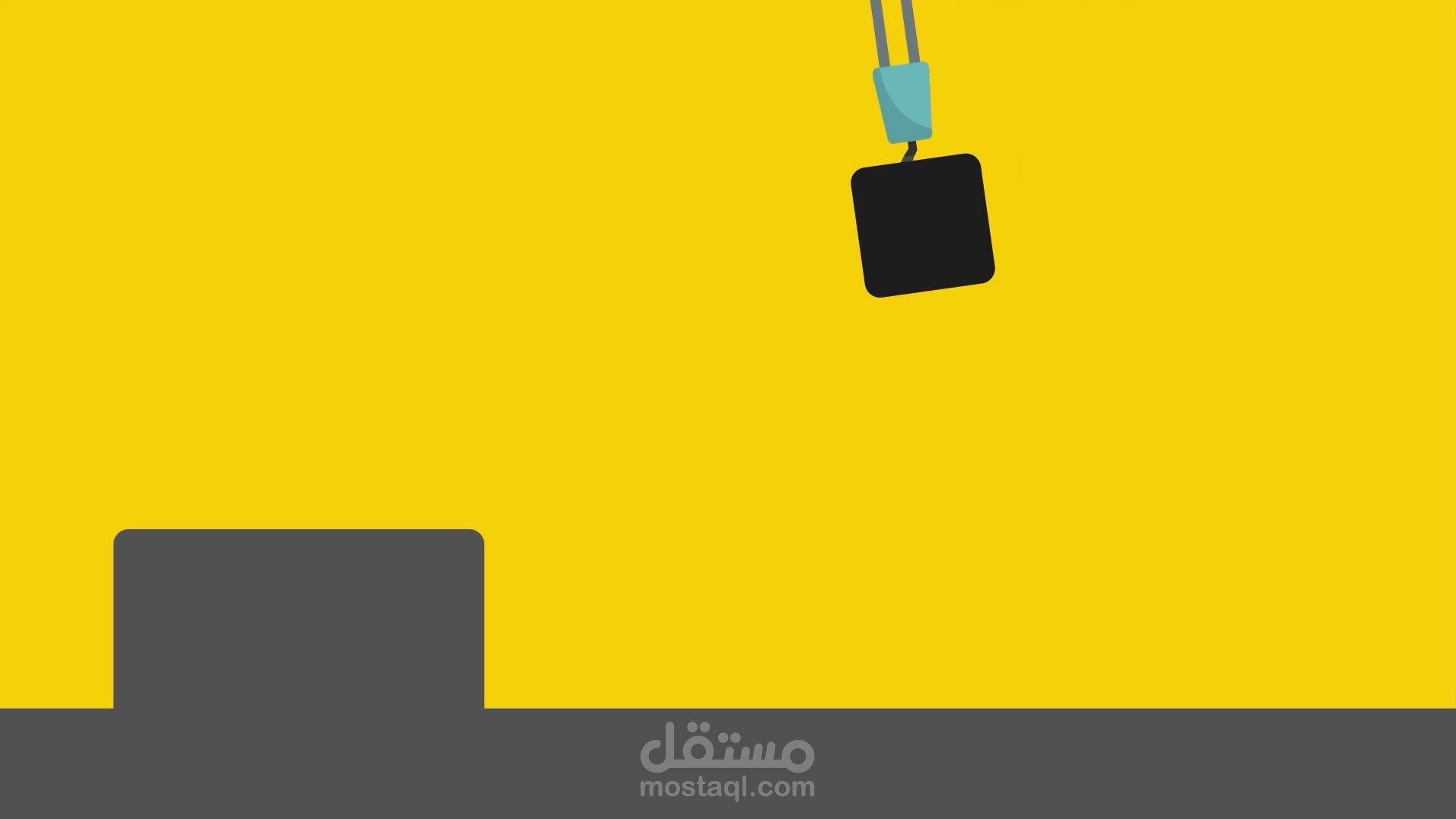 فيديو موشن جرافيك لمحاكاة عملية رفع ونقل داخل مصنع