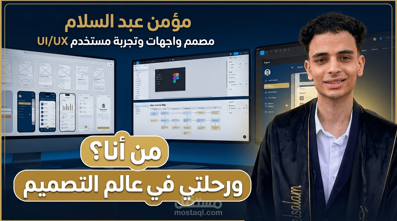 فيديو تعريفي | مؤمن عبد السلام - مصمم واجهات وتجربة مستخدم UI / UX